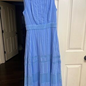 Taylor Blue Sleeveless Maxi Sundress